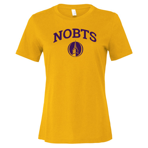  Bella + Canvas Womens Gold Relaxed Cotton T Shirt - NOBTS