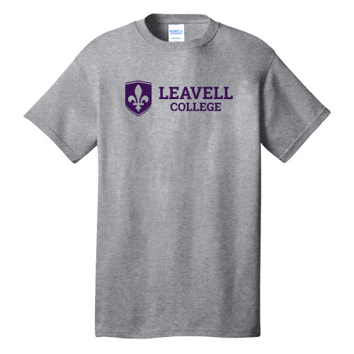  Extended Athletic Heather T Shirt - Leavell College Primary Mark Flat