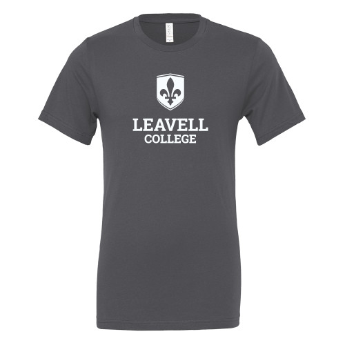  Bella + Canvas Asphalt Jersey Cotton T Shirt - Leavell College Primary Mark Stacked