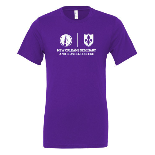  Bella + Canvas Purple Jersey Cotton T Shirt - New Orleans Seminary & Leavell College