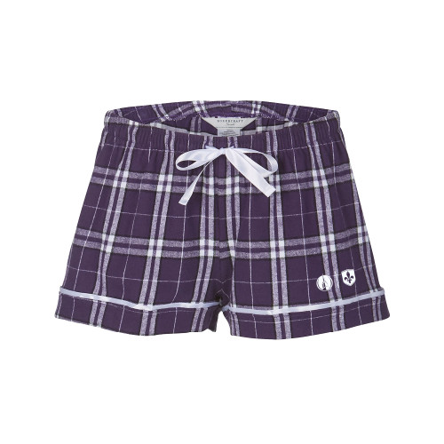  Boxercraft Womens Purple Flannel Shorts - Steeple & Shield