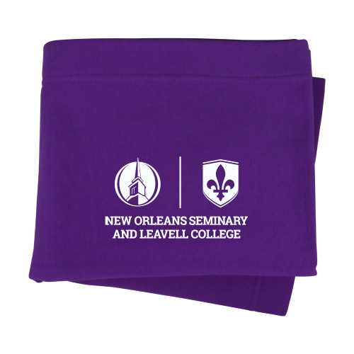  Purple Sweatshirt Blanket - New Orleans Seminary & Leavell College