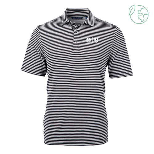  C&B Black Virtue Eco Pique Stripe Polo - Steeple & Shield