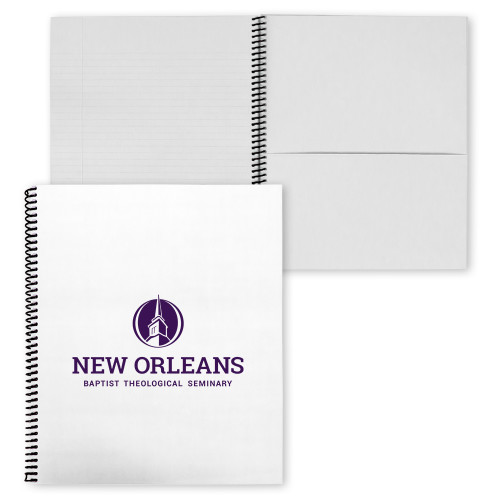  College Spiral Notebook w/Black Coil - New Orleans Seminary & Leavell College