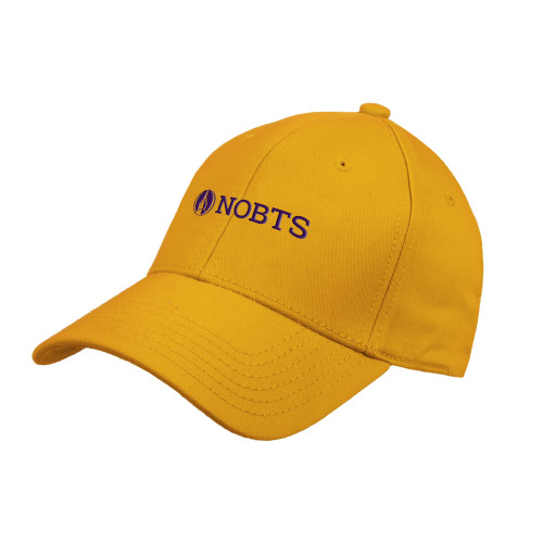  Gold Unstructured Adjustable Low Profile Hat - NOBTS Wordmark