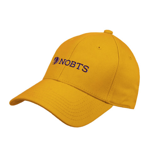  Gold Structured Adjustable Pro Style Hat - NOBTS Wordmark