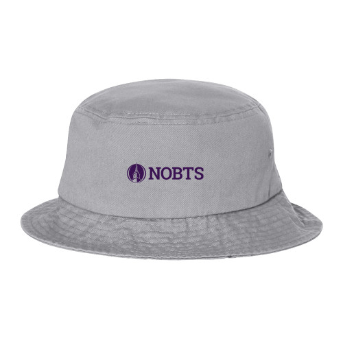  Sportsman Grey Bucket Hat - NOBTS Wordmark