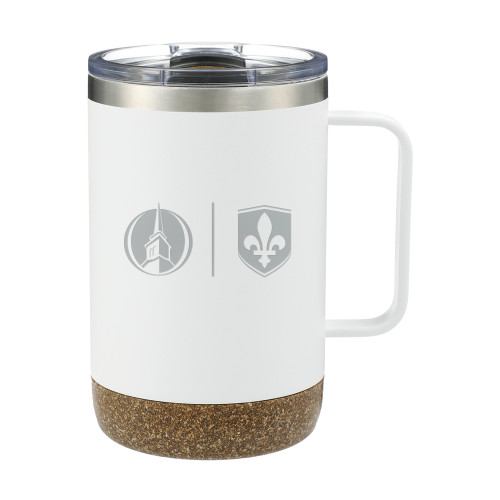  Valhalla Vacuum Insulated Camp White Mug 14oz - Steeple & Shield Engraved