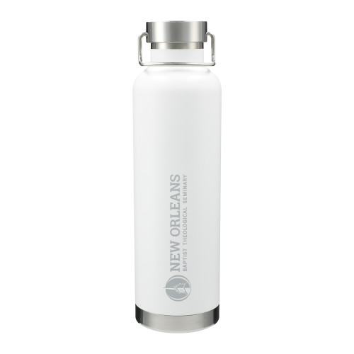  Thor Copper Vacuum Insulated White Bottle 32oz - NOBTS Primary Mark Flat Engraved