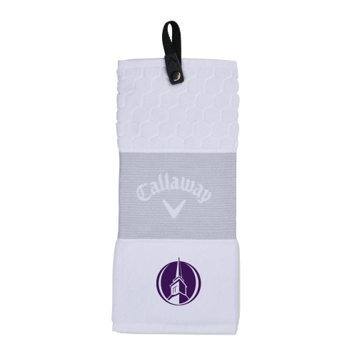  Callaway White Trifold Towel - NOBTS Steeple Mark
