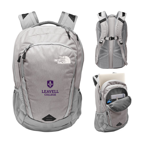  The North Face Grey Connector Backpack - Leavell College Primary Mark Stacked