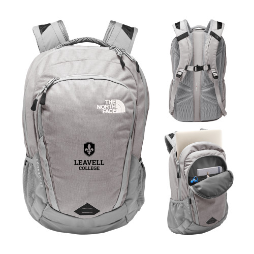  The North Face Grey Connector Backpack - Leavell College Primary Mark Stacked