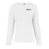 Thumbnail image for  Womens White Long Sleeve Hooded Tee