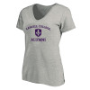 Thumbnail image for  Womens Plus Heather Grey V Neck T Shirt