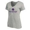 Thumbnail image for  Womens Plus Heather Grey V Neck T Shirt