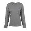 Thumbnail image for  Womens Grey Heather Long Sleeve Hooded Tee