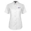 Thumbnail image for  Womens White Twill Button Up Short Sleeve
