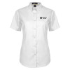 Thumbnail image for  Womens White Twill Button Up Short Sleeve