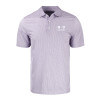 Thumbnail image for  Cutter & Buck White/Purple Pike Recycled Symmetry Print Polo