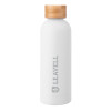 Thumbnail image for  Blair White Stainless Steel Bottle w/ Bamboo Lid 17 oz