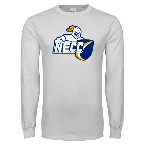  White Long Sleeve T Shirt - Primary Mark