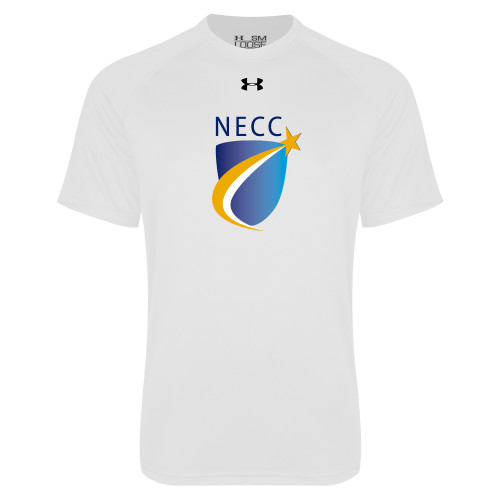  Under Armour White Tech Tee - NECC Shield