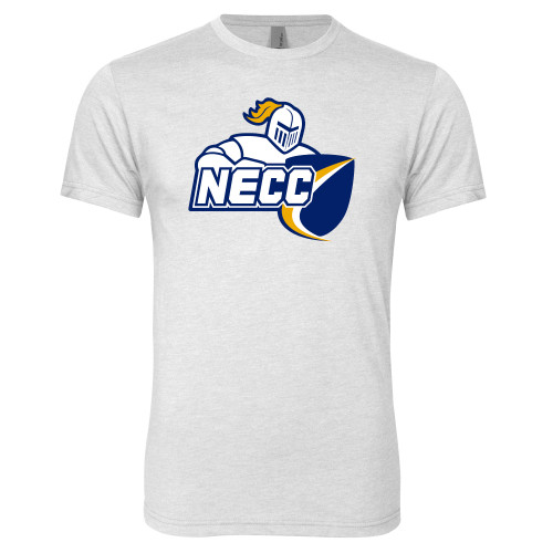 Next Level Heather White Triblend Tee - Primary Mark