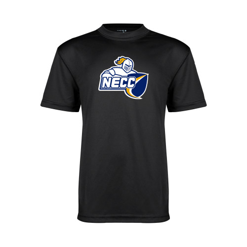  Youth Performance Black Tee - Primary Mark