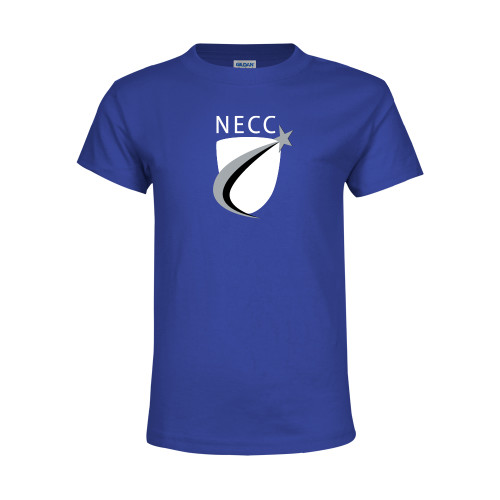  Youth Royal T Shirt - NECC Shield