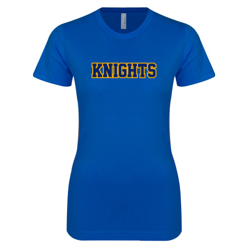  Next Level Womens Royal Boyfriend Tee - Knights