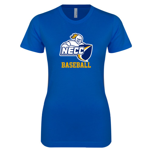  Next Level Womens Royal Boyfriend Tee - Baseball