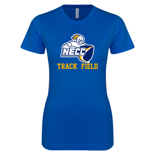  Next Level Womens Royal Boyfriend Tee - Track and Field