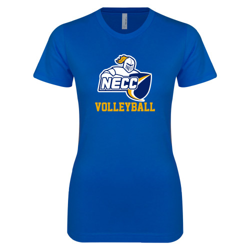  Next Level Womens Royal Boyfriend Tee - Volleyball