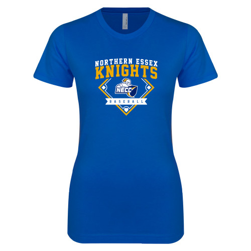  Next Level Womens Royal Boyfriend Tee - Baseball