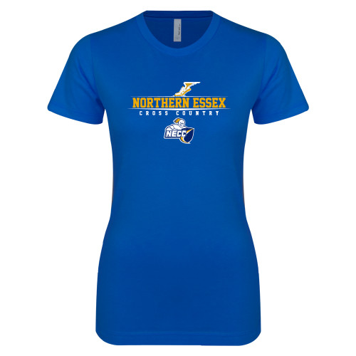  Next Level Womens Royal Boyfriend Tee - Cross Country
