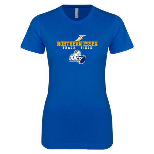  Next Level Womens Royal Boyfriend Tee - Track and Field
