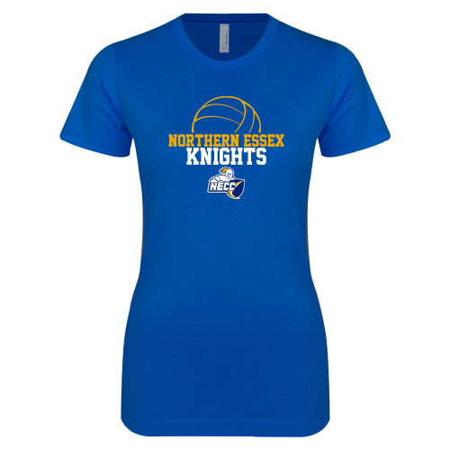  Next Level Womens Royal Boyfriend Tee - Volleyball