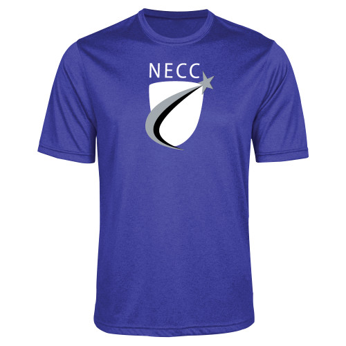  Royal Heather Performance Contender Tee - NECC Shield
