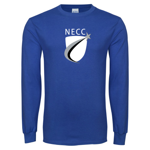  Royal Long Sleeve T Shirt - NECC Shield
