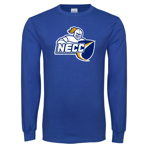  Royal Long Sleeve T Shirt - Primary Mark Distressed