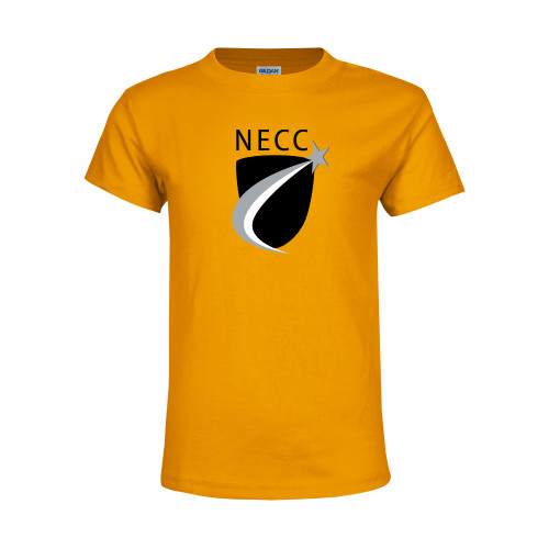  Youth Gold T-Shirt - NECC Shield