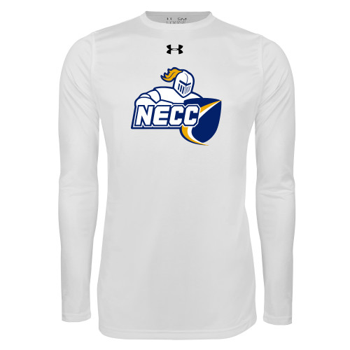  Under Armour White Long Sleeve Tech Tee - Primary Mark