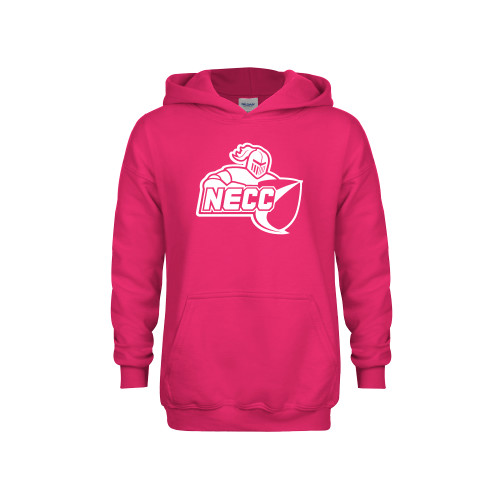  Youth Hot Pink Fleece Hoodie - Primary Mark