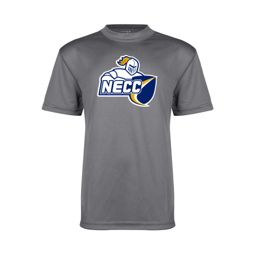  Youth Performance Grey Concrete Tee - Primary Mark