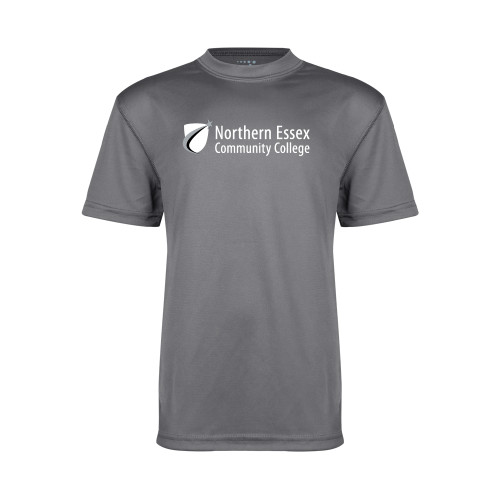  Youth Performance Grey Concrete Tee - Northern  Essex Community College