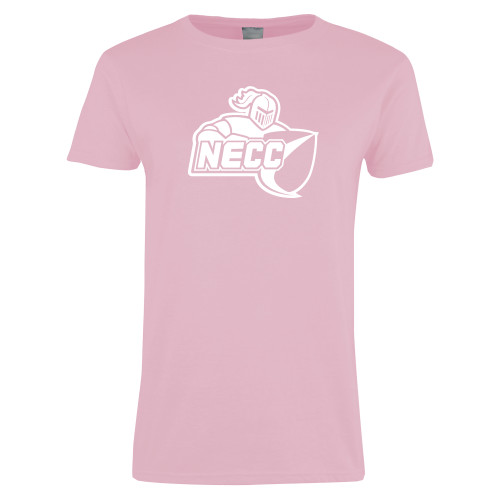  Womens Pink Short Sleeve Tee - Primary Mark