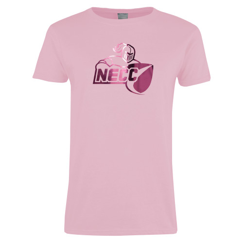  Womens Pink Short Sleeve Tee - Primary Mark  Foil