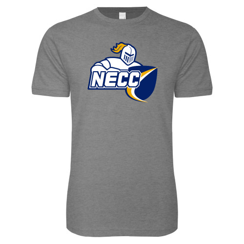  Next Level Heather Grey SoftStyle T Shirt - Primary Mark