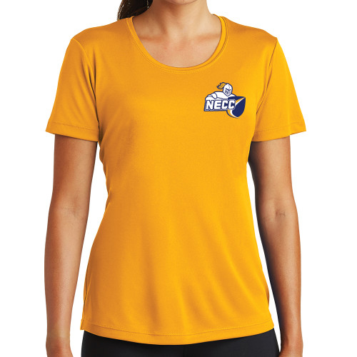  Womens Gold Performance Short Sleeve Tee - Primary Mark