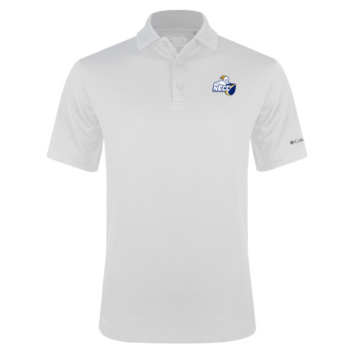  Columbia White Omni Wick Drive Polo - Primary Mark